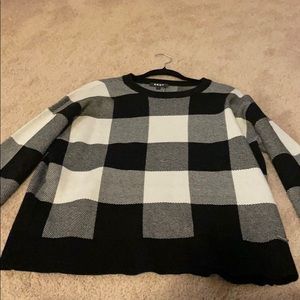 DKNY Checked Sweater